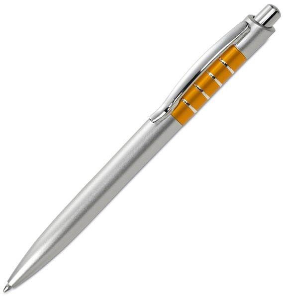 Obrázky: Plastové guličkové pero, oranžová