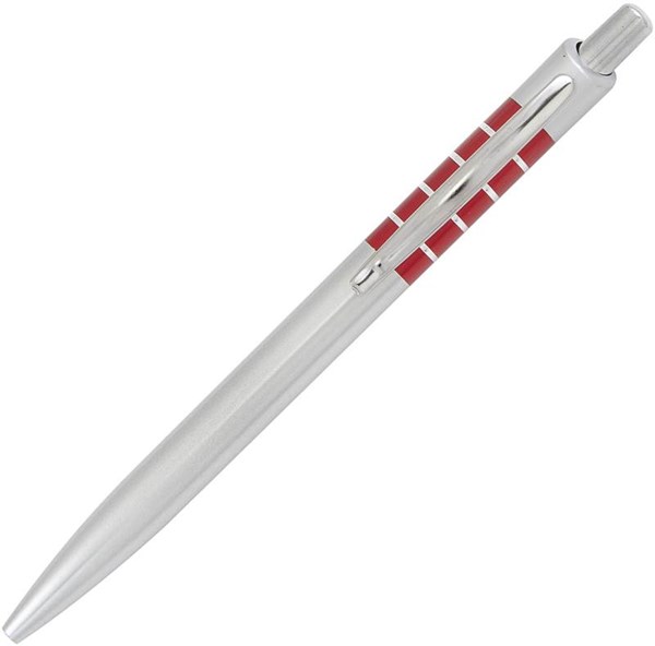 Obrázky: Plastové guličkové pero, červená