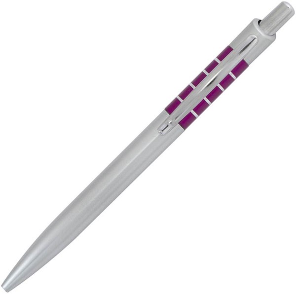 Obrázky: Plastové guličkové pero, fialová