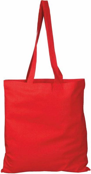 Obrázky: Bavlnená taška, výška uší 30 cm, červená, Obrázok 2