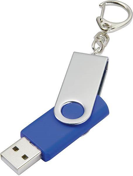 Obrázky: USB kľúč ako prívesok, 4 GB, modrá