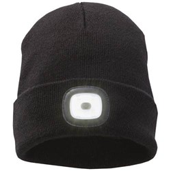 Obrázky: Čierná pletená čiapka Mighty ELEVATE, LED čelovka