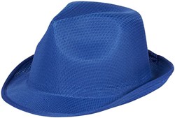 Obrázky: Modrý textilný unisex klobúk