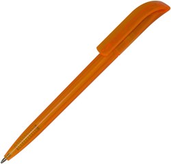 Obrázky: Transparentné guličkové pero HELA, oranžová