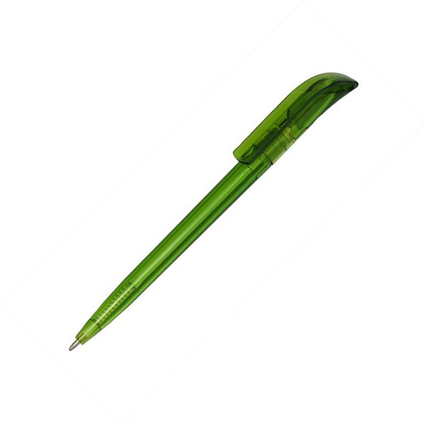 Obrázky: Transparentné guličkové pero HELA, zelená