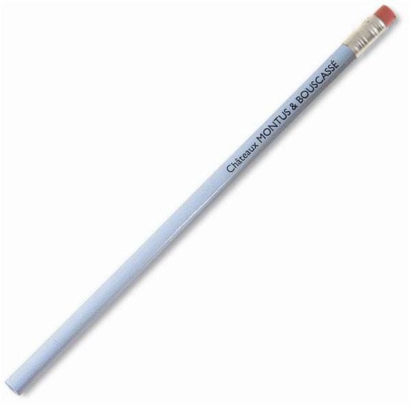 Obrázky: Biela drevená ceruzka s gumou, Obrázok 1