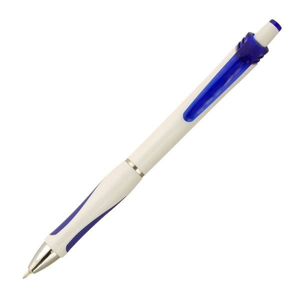 Obrázky: MICRO,guličkové pero s mikrohrotom,biela/modrá