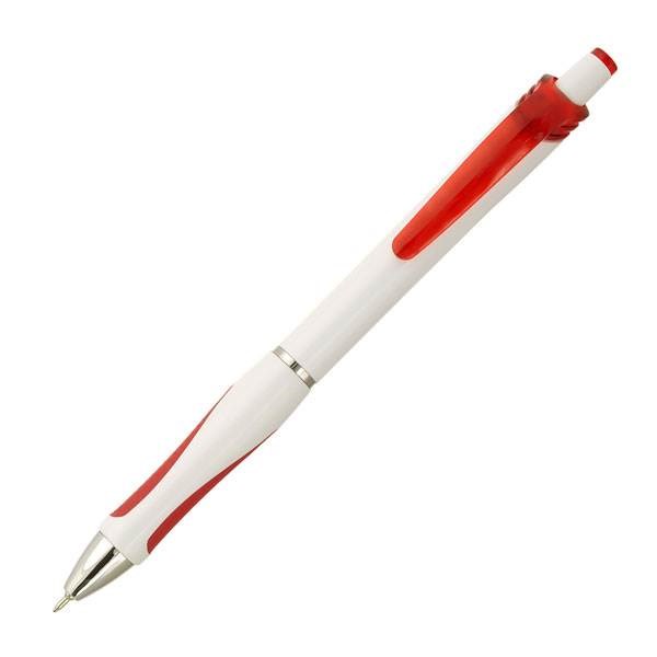 Obrázky: MICRO,guličkové pero s mikrohrotom,biela/červená