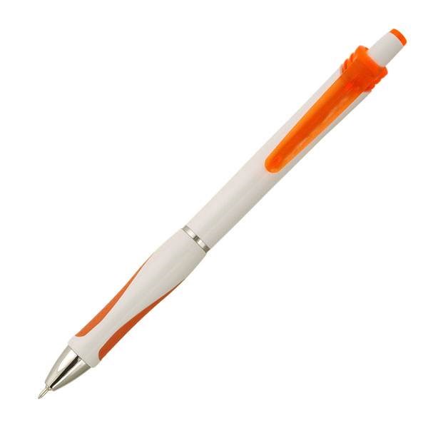 Obrázky: MICRO,guličkové pero s mikrohrotom,biela/oranžová