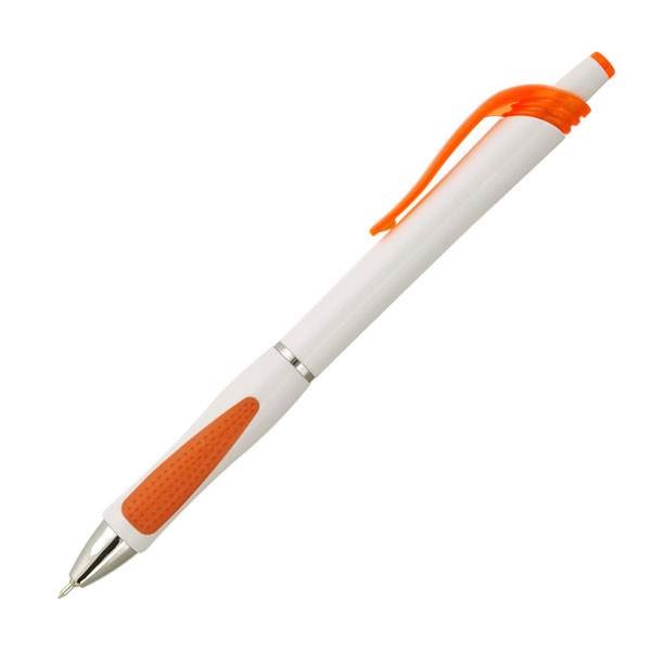 Obrázky: MICRO,guličkové pero s mikrohrotom,biela/oranžová, Obrázok 2