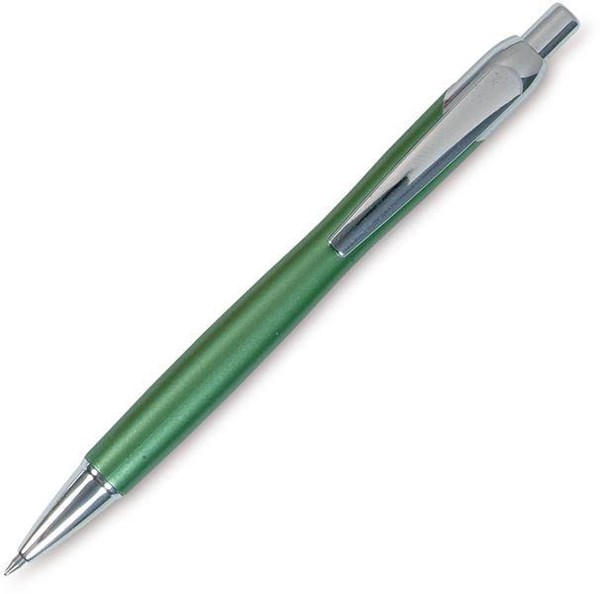 Obrázky: ROKI,guličkové pero s metalízou,zelená/strieborná