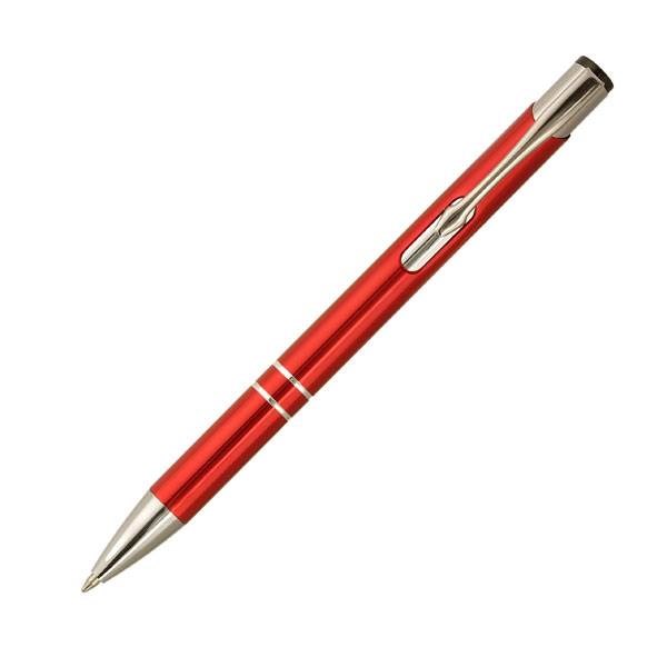 Obrázky: SUN,kovové guličkové pero, červená
