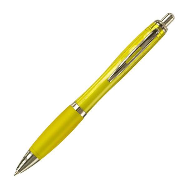 Obrázky: OKAY, guličkové pero, transparentná žltá, Obrázok 1