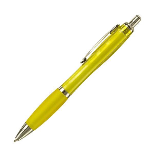 Obrázky: OKAY, guličkové pero, transparentná žltá, Obrázok 2