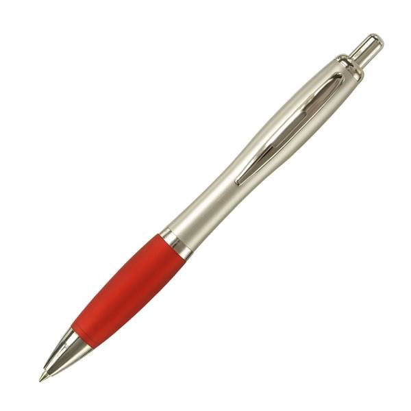 Obrázky: OKAY, guličkové pero, červená/strieborná, Obrázok 1