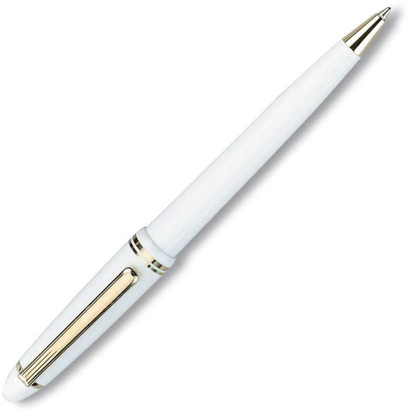 Obrázky: Guličkové pero, biela/zlatá, Obrázok 2