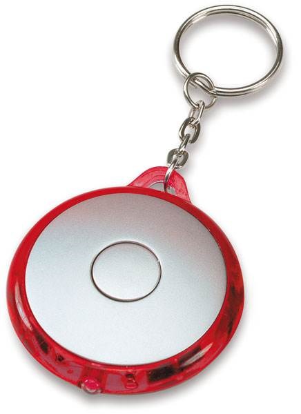 Obrázky: Guľatý prívesok na kľúče s červeným LED svetlom, Obrázok 2
