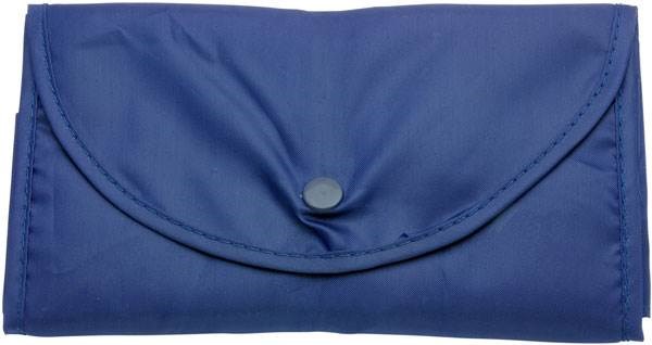 Obrázky: Modrá skladacia nylónová taška tkaná, Obrázok 2