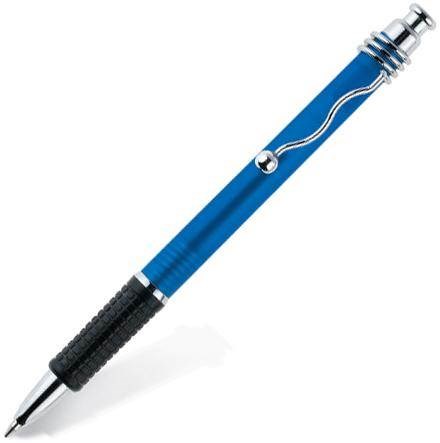 Obrázky: Guličkové pero so špirálovým klipom, modrá, Obrázok 1