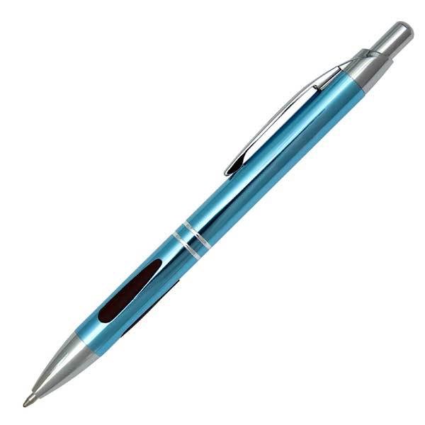 Obrázky: Modré kovové guličkové pero ATUL, Obrázok 1