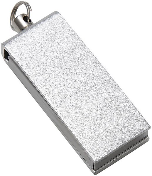 Obrázky: Strieborný malý hliníkový USB flash disk 2GB, Obrázok 1