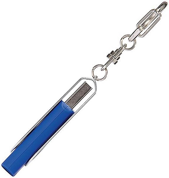 Obrázky: Twister strieb.-modrý USB flash disk,prívesok,4GB, Obrázok 4