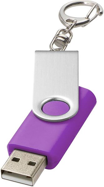 Obrázky: Twister str.-fialový USB flash disk,prívesok,4GB, Obrázok 2