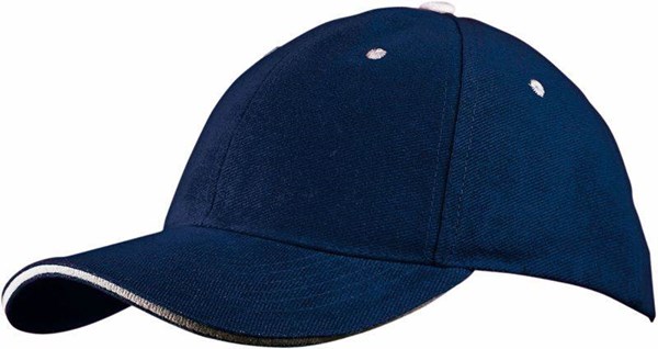 Obrázky: Baseballová čiapka z kepru, modrá