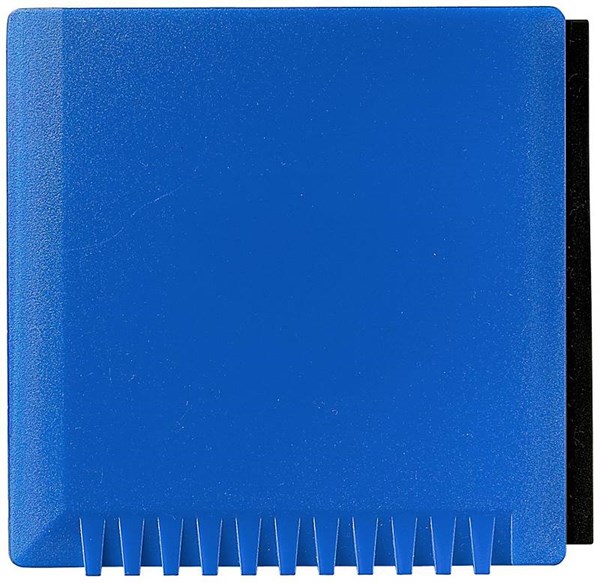 Obrázky: Modrá štvorcová škrabka so stierkou