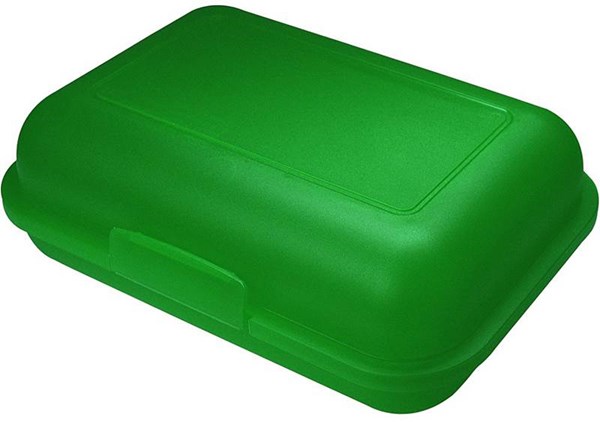Obrázky: Zelený plastový menší desiatový box