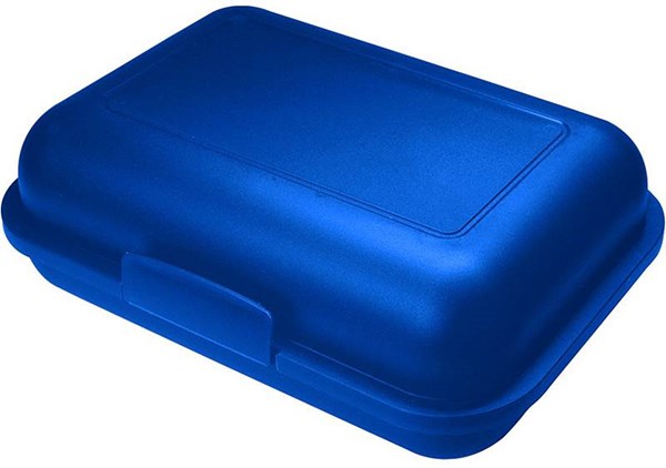 Obrázky: Modrý plastový menší desiatový box