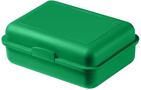 Obrázky: Zelený plastový väčší desiatový box, Obrázok 1