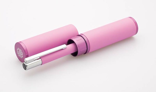 Obrázky: Ružové kovové guličkové pero v tubuse, Obrázok 4