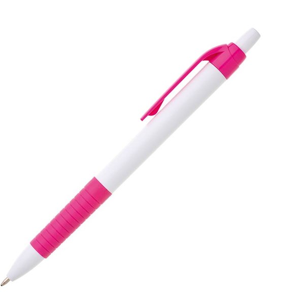Obrázky: Guličkové pero DENI, bielo-ružové