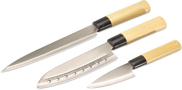 Obrázky: Sada nožov s oceľovou čepeľou v jap.štýle, Obrázok 2