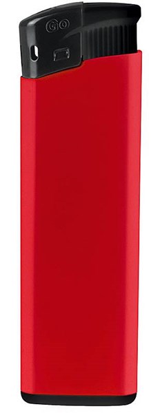 Obrázky: Červený plastový plniteľný piezo zapaľovač, Obrázok 1