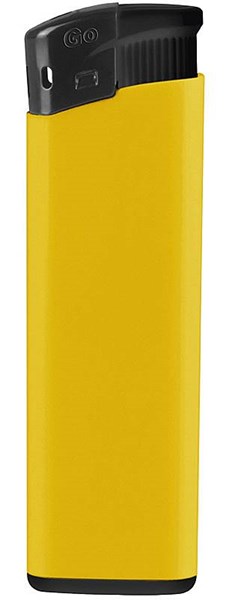 Obrázky: Žltý plastový plniteľný piezo zapaľovač, Obrázok 1