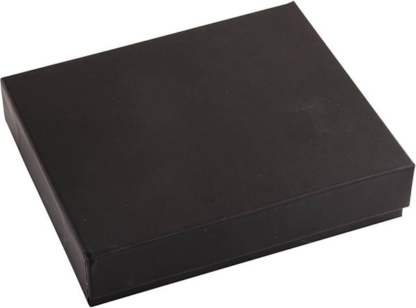 Obrázky: Pánska čierna kožená peňaženka naležato, Obrázok 4