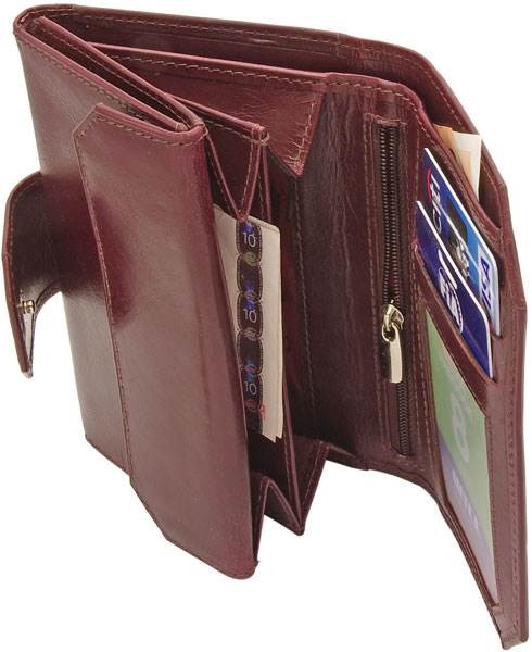 Obrázky: Dámska kožená peňaženka z elegantnej vínovej kože, Obrázok 5