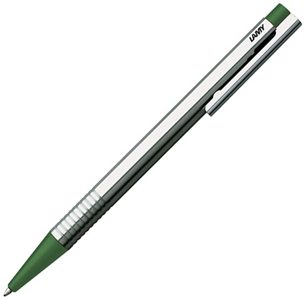 Obrázky: Lamy logo green,guličkové pero,strieborná