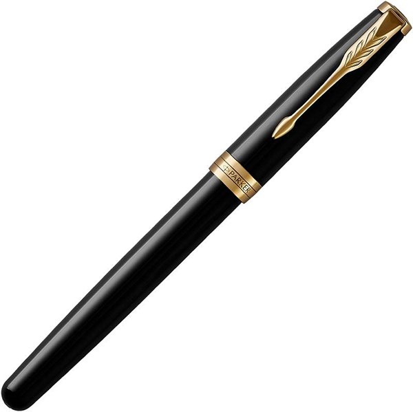 Obrázky: PARKER Sonnet Black GT, plniace pero, hrot F, Obrázok 2