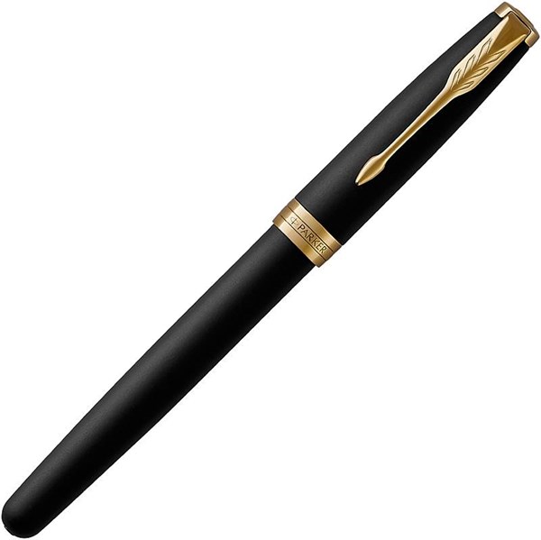 Obrázky: PARKER Sonnet Matte Black GT, plniace pero, hrot M, Obrázok 2