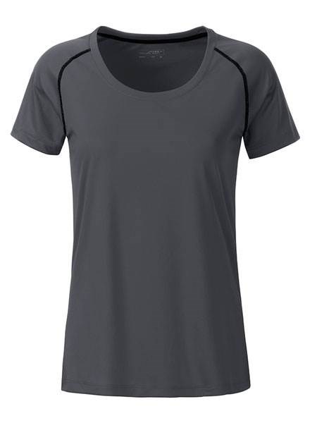 Obrázky: Dámske funkčné tričko SPORT 130, šedá/čierna XL, Obrázok 2