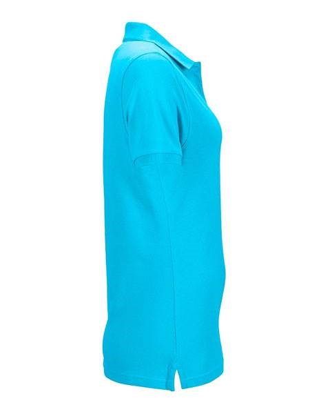 Obrázky: Dámska tyrkysová polokošeľa ELASTIC 210, XL, Obrázok 4