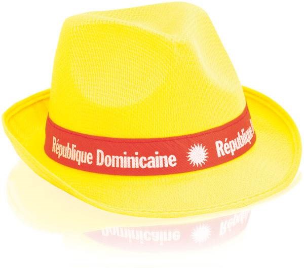 Obrázky: Textilný unisex klobúk, žltá