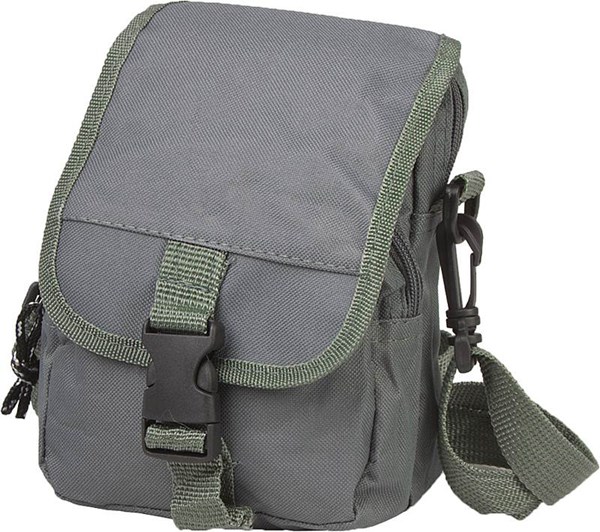 Obrázky: Zelená polyesterová cestovná taška s popruhom