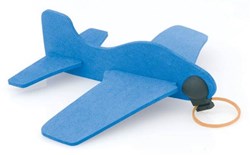 Obrázky: Lietadlo ako 3D puzzle, modrá
