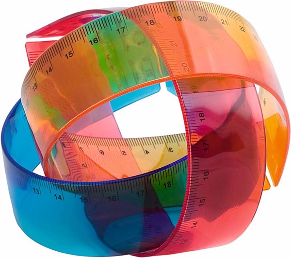 Obrázky: Žlté ohybné plastové pravítko, Obrázok 2