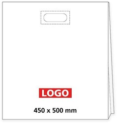 Obrázky: Taška LDPE vystužený priehmat 45*50cm s potlač.1/0