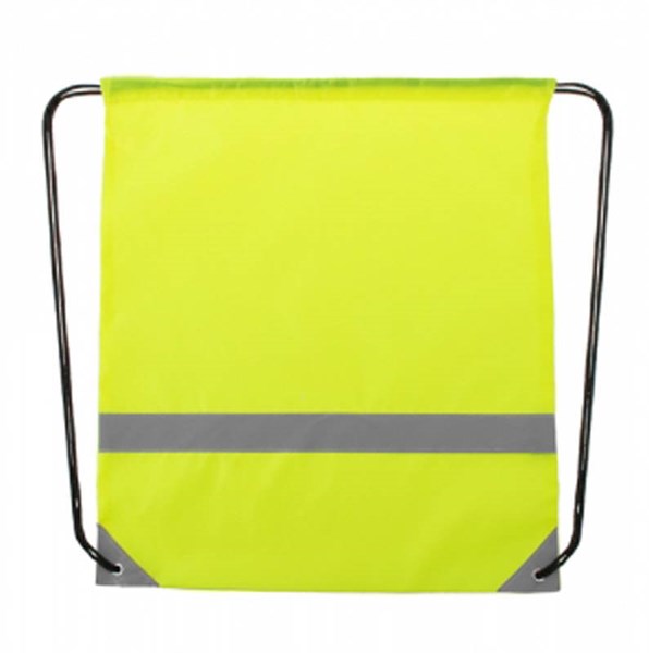 Obrázky: Žltý polyesterový ruksak s reflexnými dielmi, Obrázok 1